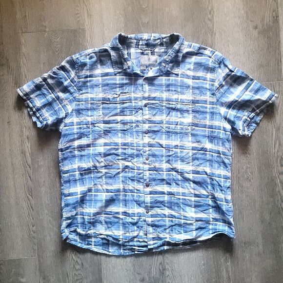Royal Robbins Slab City Dobby Shirt - Men's XXL Blue - Picture 1 of 10
